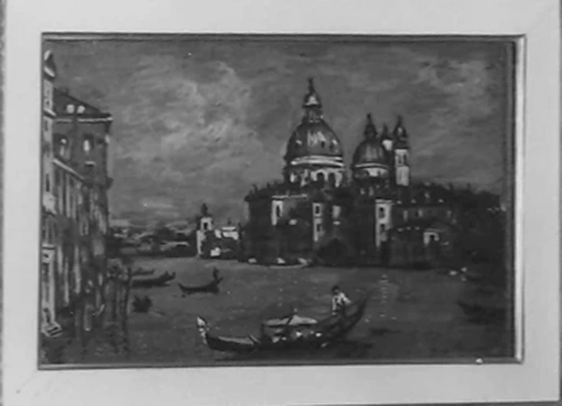 Giorgio De Chirico - veduta della chiesa della Salute a Venezia, Jesi